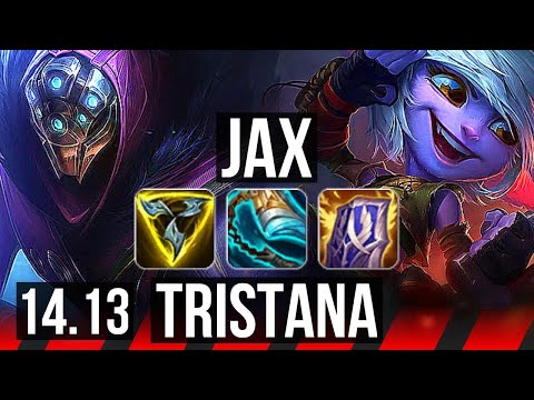 JAX vs TRISTANA (TOP) | 65% winrate, 6 solo kills, 34k DMG | EUW Grandmaster | 14.13