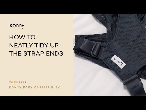 Konny Baby Carrier FLEX | TIP. How to neatly tidy up the strap ends