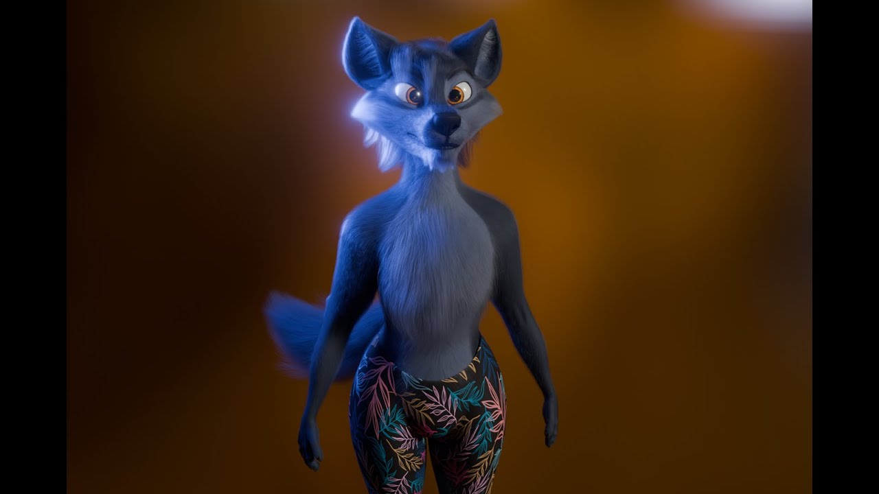 Niju Anthro wolf 3D Model