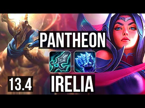 PANTHEON vs IRELIA (TOP) | Rank 4 Panth, 400+ games, 7/2/4, Dominating | EUW Challenger | 13.4