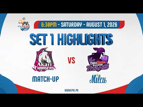 Akari Chargers vs. Choco Mucho Flying Titans - 1st Set Highlights