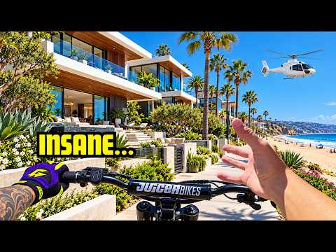 Riding the SECRET Streets of LA'S RICHEST Beach Town - Manhattan Beach (E-Bike POV)