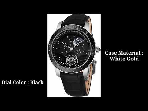 46 mm 18k white gold with black face 48 Diamond constellation