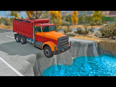 Cars VS Giant Water Pit - BeamNG Drive