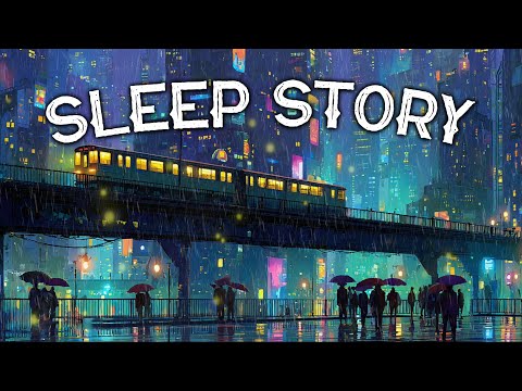 A Rainy Night in Neon City: A Peaceful Sleep Story