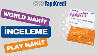 Yapı Kredi World Nakit ve Play Nakit Ön Ödemeli Kartlar