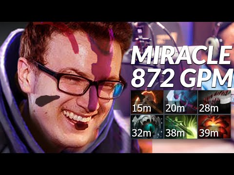 Miracle- Anti-mage 15m Battle fury 872 GPM with laning phase