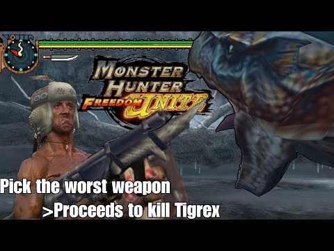 Killing Early Tigrex In MHFU Again