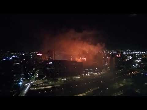 Docklands Melbourne Australia NYE 2023 Fireworks. More smoke than ever before!