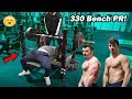 INTENSE CHEST WORKOUT W/ MARK BURGER | 330 lb BENCH PR