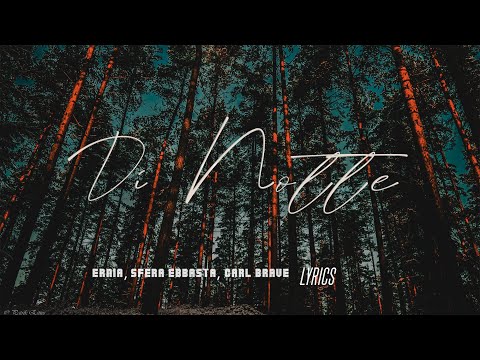 Ernia, Sfera Ebbasta & Carl Brave - Di Notte | Testo