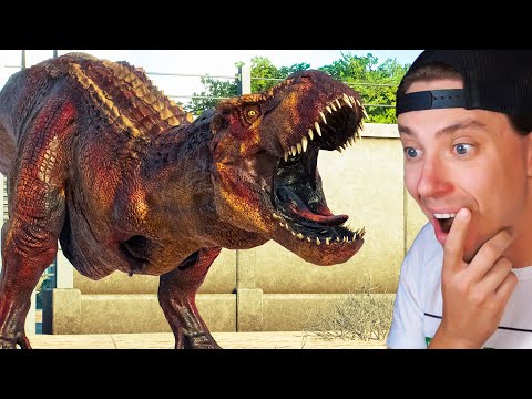 V-REX Death Run in Jurassic World Evolution 2!!