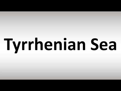 Como Pronunciar Mar Tirreno