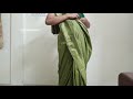 How To Wear Green Silk Saree Party Wear Saree