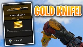 Black Ops 4 - Unlocking the GOLD Combat Knife! (BO4 Road to DARK MATTER!)