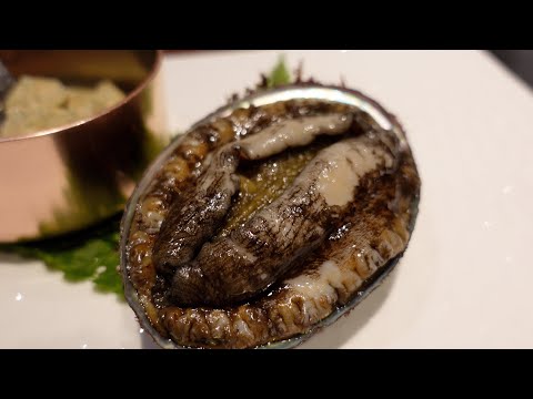 $350 Teppanyaki Course meal Seafood in Tokyo - 4K