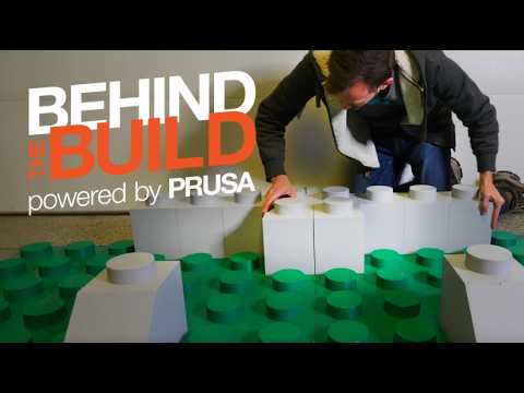 Printing a Life-Sized LEGO Style Castle! - Nate From the Internet - Behind the Build