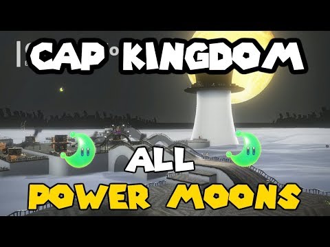 Super Mario Odyssey - Cap Kingdom All Power Moons