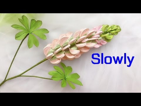 ABC TV | How To Make Lupinus Paper Flower (Slowly) | Paper Quilling - Craft Tutorial