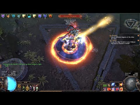 Path Of Exile [3.9] - T14 Conqueror (Al-Hezmin, the Hunter) Boss fight
