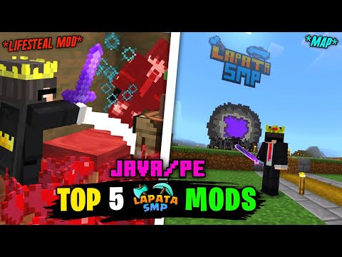 Top 5 Lapata SMP mods for Minecraft |  SMP Lapata map download |  Java/Pe