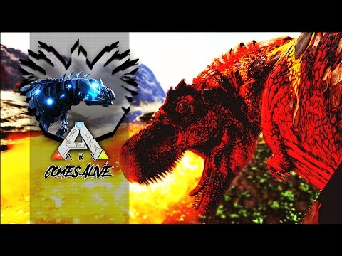 ARK Mods Volcano T3EP49 - Prime Rex, O Rex Cospe Fogo!