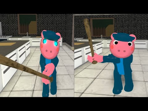 Grandpa Infected vs Non Infected Jumpscare - Roblox Piggy RP