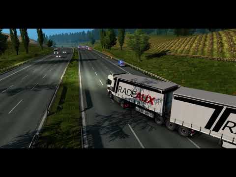 SCANIA R450 and Double Trailer - Euro Truck Simulator 2 | Logitech g29 gameplay