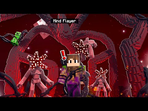 THE MIND FLAYER TOOK OVER OUR MINECRAFT WORLD! (Upside Down) | Stranger Things In Minecraft