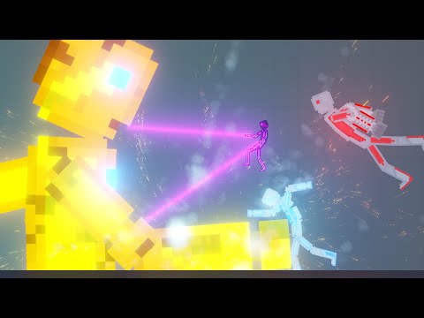 Cybernetic Factions Fight Each Other in People Playground - People Playground 1.21.3