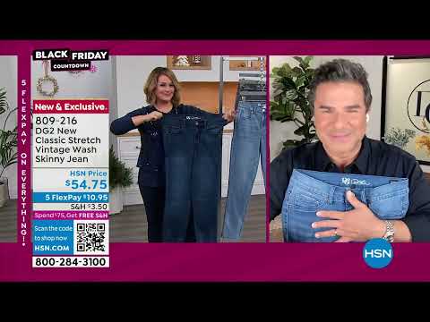 DG2 by Diane Gilman New Classic Stretch Vintage Wash Ski...