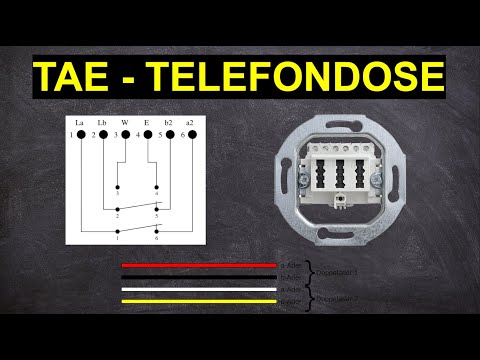 Connecting a telephone socket - Installing a TAE socket - Cable type, color code and connection -...