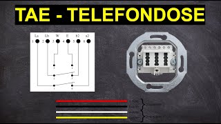 Telefondose anschließen - TAE Dose montieren - Kabeltyp, Farbcode und Anschluss - Internet DSL