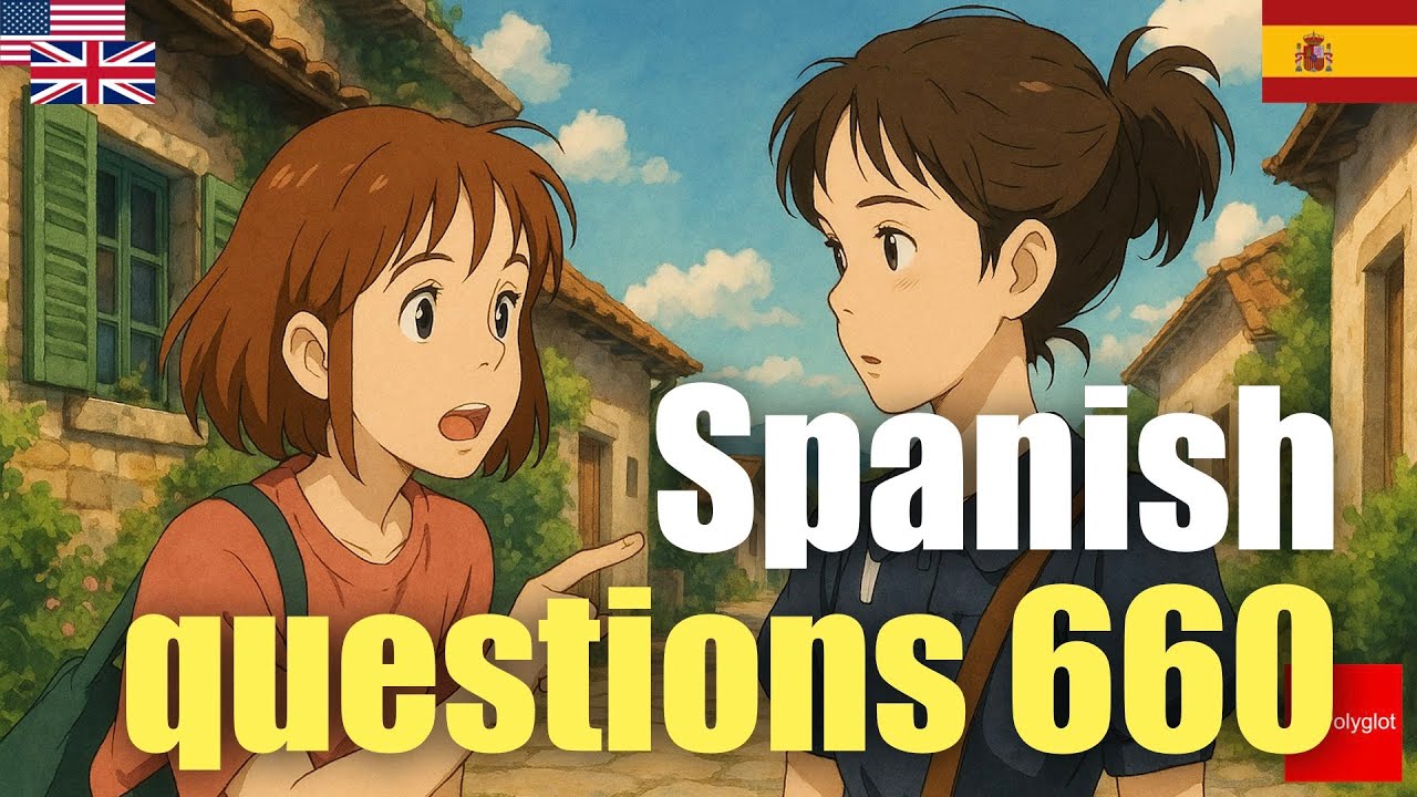 Spanish questions 660 | Passive listening | L2Language | with hiragana