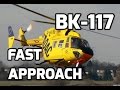BK 117 Helicopter Fast Approach Landing Backward Take Off