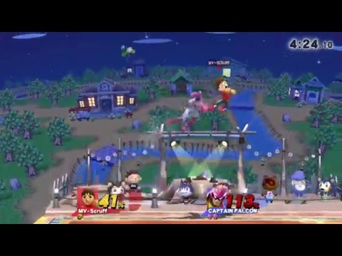 Laf. Sm4sh @ SnB 8 - Scruff (Mii Brawler) vs. SSJ (Capt. Falcon)