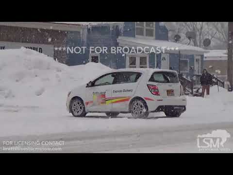 12-16-17 Dunkirk, NY - Digging out after major lake effect snow, cars stuck, heavy equipment