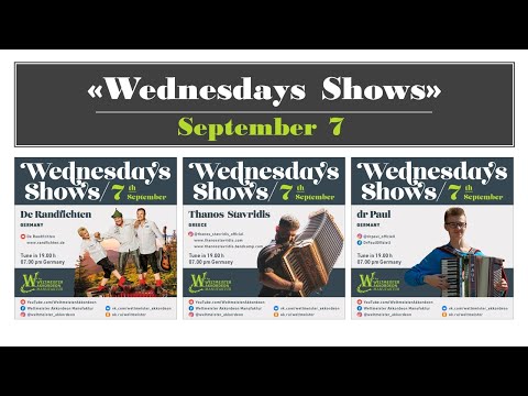 Weltmeister Wednesdays Concert Series Week 36 -2022