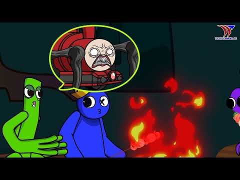 Horror Story in the Jungle! CHOO CHOO CHARLES Vs RAINBOW FRIENDS SO SAD... (Cartoon Animation)