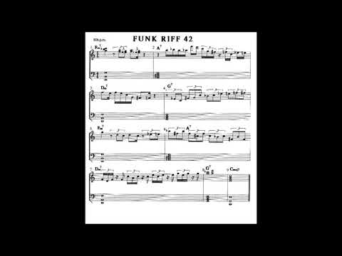 Andrew D. Gordon - riff 42 - blues funk - tutorial lesson keyboard piano