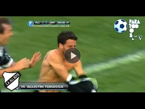 Gol de Torassa. All Boys 2 Gimnasia 1. Fecha 15. Torneo Inicial 2013