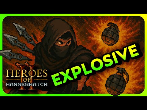 Rogue Grenades & Fan of Knives build | NG+2 | Heroes of Hammerwatch 2 | Roguelite / ARPG gameplay