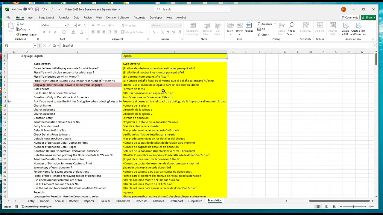 For Churches in Canada- Extra Steps during Installation of the 2025 Donation and Expense Software