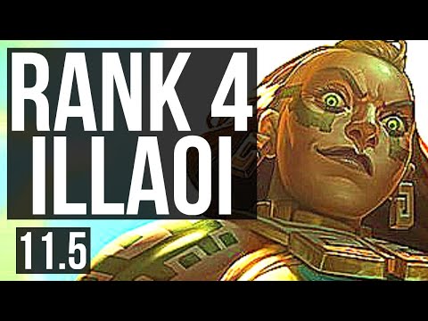 ILLAOI vs FIORA (TOP) | Rank 4 Illaoi, 6 solo kills | NA Master | v11.5