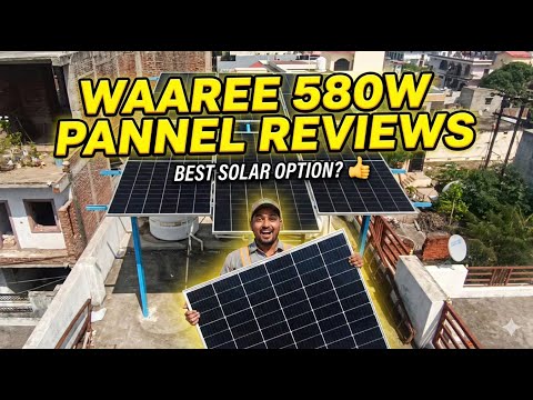 WAAREE II 700 Watt 48 V Mono PERC Dual Glass N-Type Bifacial Solar Panel II High Efficiency 132 Cells II Best in Class Thermal II 30 Years Power Output Warranty || Pack of 1 video review thumbnail