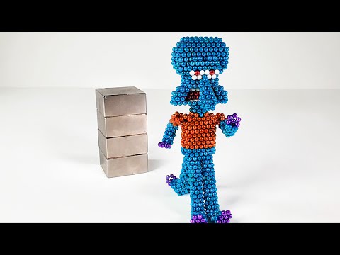 Squidward out of magnetic balls! | SpongeBob