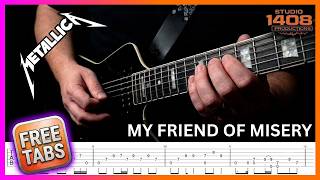 Metallica - My Friend of Misery (Full Playthrough With Tabs) | James Hetfield Rhythm Guitar Lesson