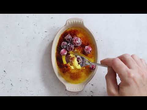 Orange, Vanilla and Cardamom Crème Brûlée