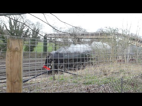 46100 Royal Scot at Sandbach Cheshire 15th March 2022