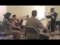 Tom Harrell Quintet with Strings, rehearsing "Nighttime" on June 20, 2013 in Ottawa